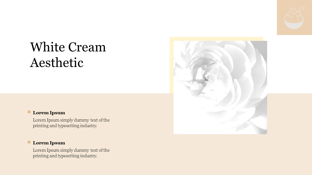 White Cream Aesthetic